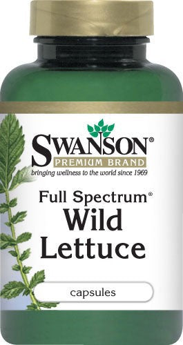 Swanson Premium Full-Spectrum Wild Lettuce 450mg 60 Capsules