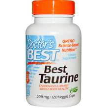 Load image into Gallery viewer, Doctor&#39;s Best Best Taurine 500mg 120 Veggie Caps - Dietary Supplement