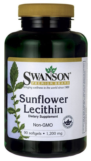 Swanson Premium Sunflower Lecithin 1,200mg 90 Softgels