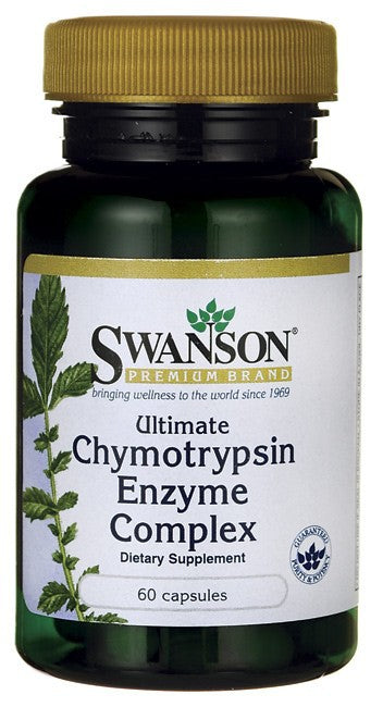 Swanson Premium Ultimate Chymotrypsin Enzyme Complex 60 Capsules