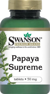 Swanson Premium Papaya Supreme 50mg 300 Tablets