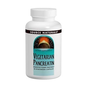 Source Naturals Vegetarian Pancreatin 475mg 120 Capsules