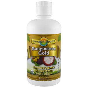 Dynamic Health Laboratories Certified Organic Mangosteen Gold 100% Juice 32 fl oz (946ml)