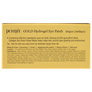 Petitfee Gold Hydrogel Eye Patch 60 Pieces