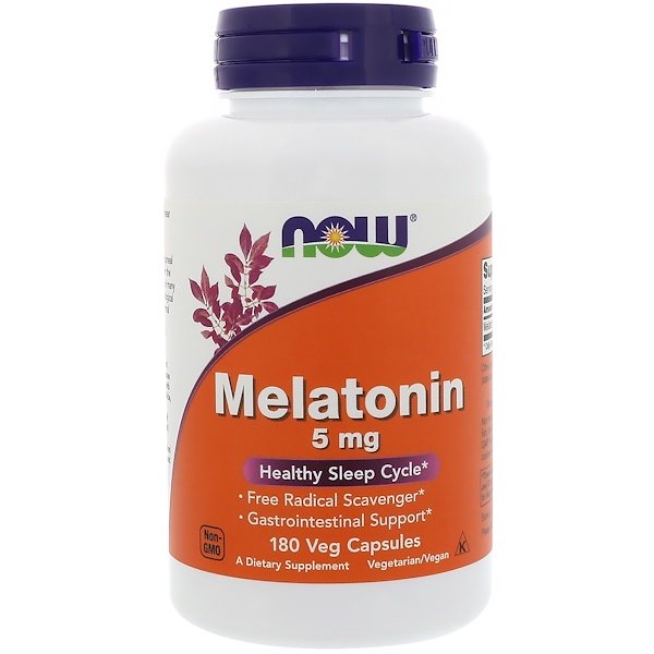 Now Foods Melatonin 5mg 180 Veg Capsules