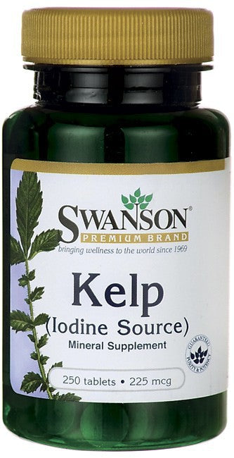 Swanson Premium Kelp (Iodine Source) 225mcg 250 Tablets