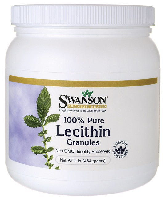 Swanson Premium 100% Pure Lecithin Granules (Non-GMO) 454gm