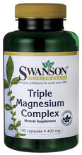 Load image into Gallery viewer, Swanson Premium Triple Magnesium Complex 100 Capsules