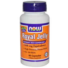 Load image into Gallery viewer, Now Foods, Royal Jelly, 60 Capsules