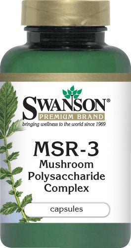 Swanson Premium Msr-3 MUshroom Polysaccharide Complex, 65 Capsules