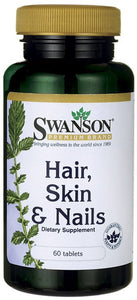 Swanson Premium Hair, Skin & Nails 60 Tablets - Dietary Supplement
