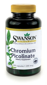 Swanson Chromium Picolinate 200 Mcg 200 Capsules