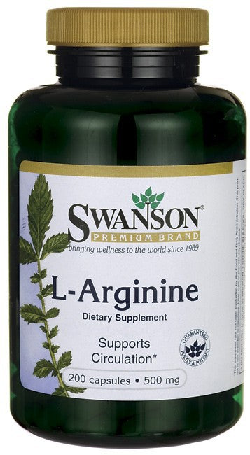 Swanson Premium L-Arginine 500mg 200 Capsules
