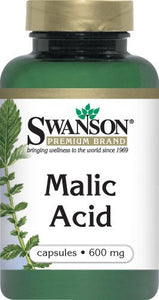 Swanson Premium Malic Acid 600mg 100 Veggie Caps