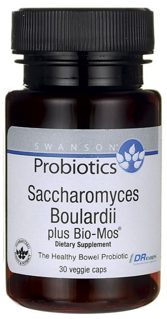 Swanson Probiotic Saccharomyces Boulardii 30 Veggie Caps