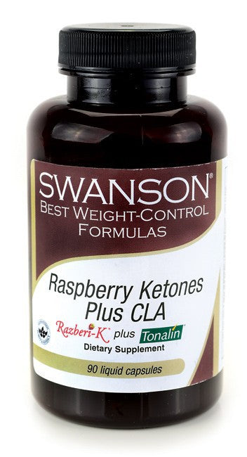 Swanson Best Weight-Control Formulas Raspberry Ketones Plus CLA 90 Liquid Capsules