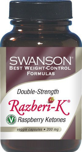 Swanson Best Weight-Control Formulas Double Strength Razberi-K Raspberry Ketones 200mg 60 Veg Caps