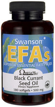 Load image into Gallery viewer, Swanson EFAs Black Currant Seed Oil GLA (OmegaTru) 180 Softgels