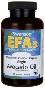 Swanson EFAs Avocado Oil 1000mg 60 Softgels - Dietary Supplement