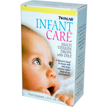 Load image into Gallery viewer, Twinlab Infant Care Multivitamin Drops with DHA 50ml
