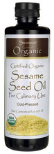 Load image into Gallery viewer, Swanson Organic Certified Organic Sesame Seed Oil 473ml 16 Oz