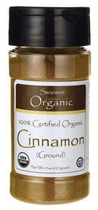 Swanson Organic 100% Certified Organic Cinnamon (Ground) Powder 42.5g 1.5 oz
