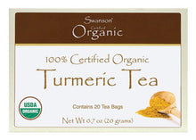 Load image into Gallery viewer, Swanson Organic 100% Certified Turmeric Tea 20 Tea Bags