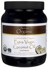 Load image into Gallery viewer, Swanson Certified 100% Organic Extra Virgin Coconut Oil 1.53kg