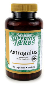 Swanson Superior Herbs Astragalus Standardised 500mg 120 Capsules