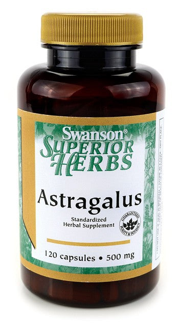 Swanson Superior Herbs Astragalus Standardised 500mg 120 Capsules