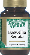 Load image into Gallery viewer, Swanson Superior Herbs Boswellia Serrata Standardised 200mg 120 Capsules