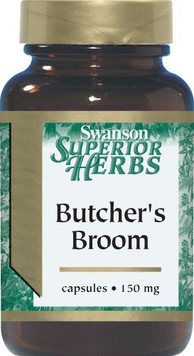 Swanson Superior Herbs Butcher's Broom Standardised 150mg 120 Capsules