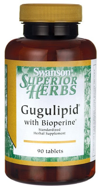 Swanson Superior Herbs Gugulipid with Bioperine Standardised 90 Tablets