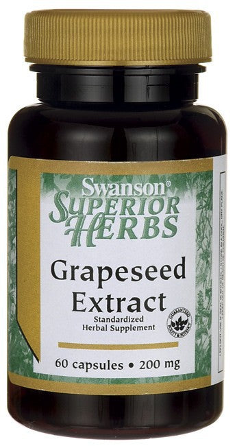 Swanson Superior Herbs Grapeseed 200mg 60 Capsules