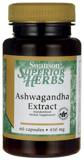 Swanson Superior Herbs Ashwagandha Extract 450mg 60 Capules