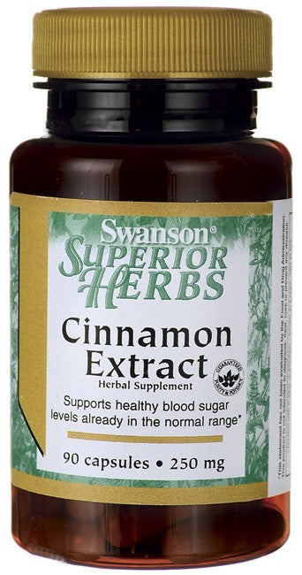 Swanson Superior Herbs Cinnamon Extract 250mg 90 Capsules