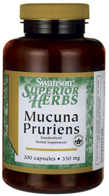 Swanson Superior Herbs Mucuna Pruriens Standardised 350mg 200 Capsules