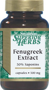 Swanson Superior Herbs Fenugreek Extract Standardised 500mg 90 Capsules