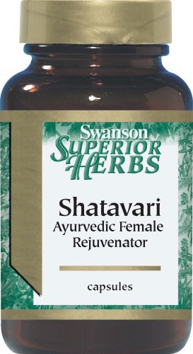 Swanson Superior Herbs Shatavari Ayurvedic Female Rejuvenator 500mg 120 Capsules