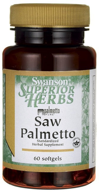 Swanson Superior Herbs Saw Palmetto 320mg 60 Softgels
