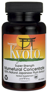 Swanson Kyoto Brand Super-Strength Mumefural Concentrate Japanese oysterExtract 300mg 60 Softgels