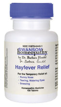 Load image into Gallery viewer, Swanson Homeopathy Hayfever Relief 100 Tablets