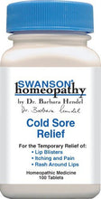 Load image into Gallery viewer, Swanson Homeopathy Cold Sore Relief 100 Tablets
