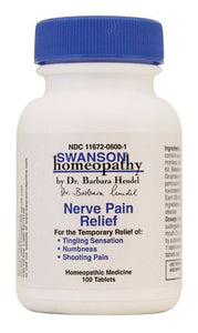 Swanson Homeopathy Nerve Pain Relief 100 Tablets