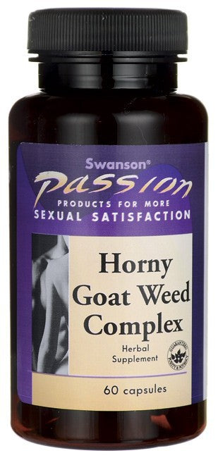Swanson Passion Horny Goat Weed Complex 60 Capules - Herbal Supplement