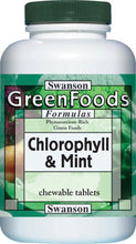 Load image into Gallery viewer, Swanson GreenFoods Formulas Chlorophyll &amp; Mint 500 Chewable Tablets