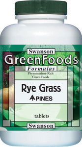 Swanson GreenFoods Formulas Rye Grass (Pines) 500mg 120 Tablets