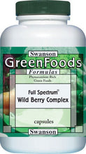 Load image into Gallery viewer, Swanson GreenFoods Formulas Full-Spectrum Wild Berry Complex 120 Capsules