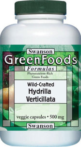 Swanson GreenFoods Formulas Wild-Crafted Hydrilla Verticillata 500mg 120 Veggie Capsules