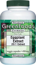 Load image into Gallery viewer, Swanson GreenFoods Formulas Eggplant Extract 20:1 450mg 30 Veggie Capsules